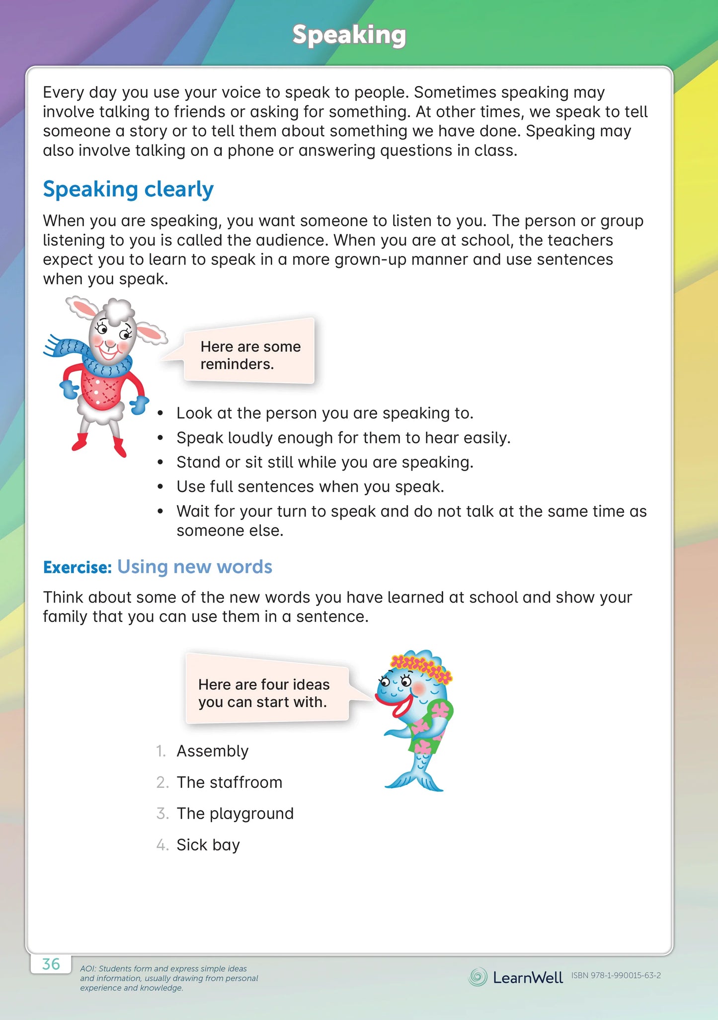 Learnwell Year 1 English Start Right Workbook