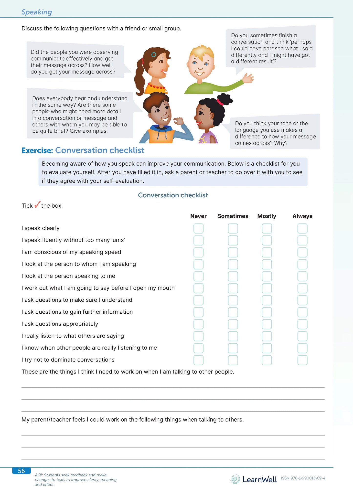 Learnwell Year 7 English Start Right Workbook