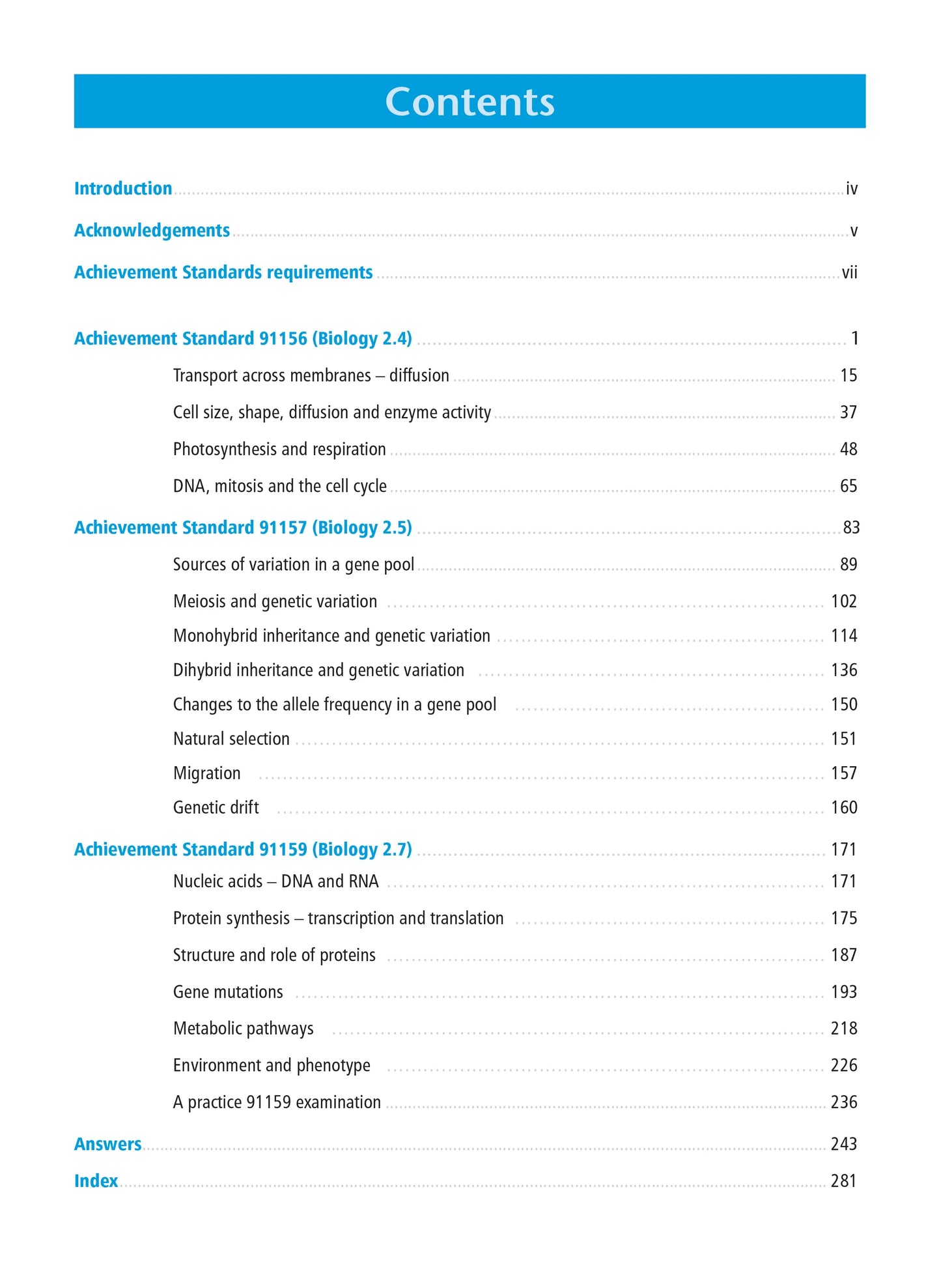 Level 2 Biology Externals Learning Workbook