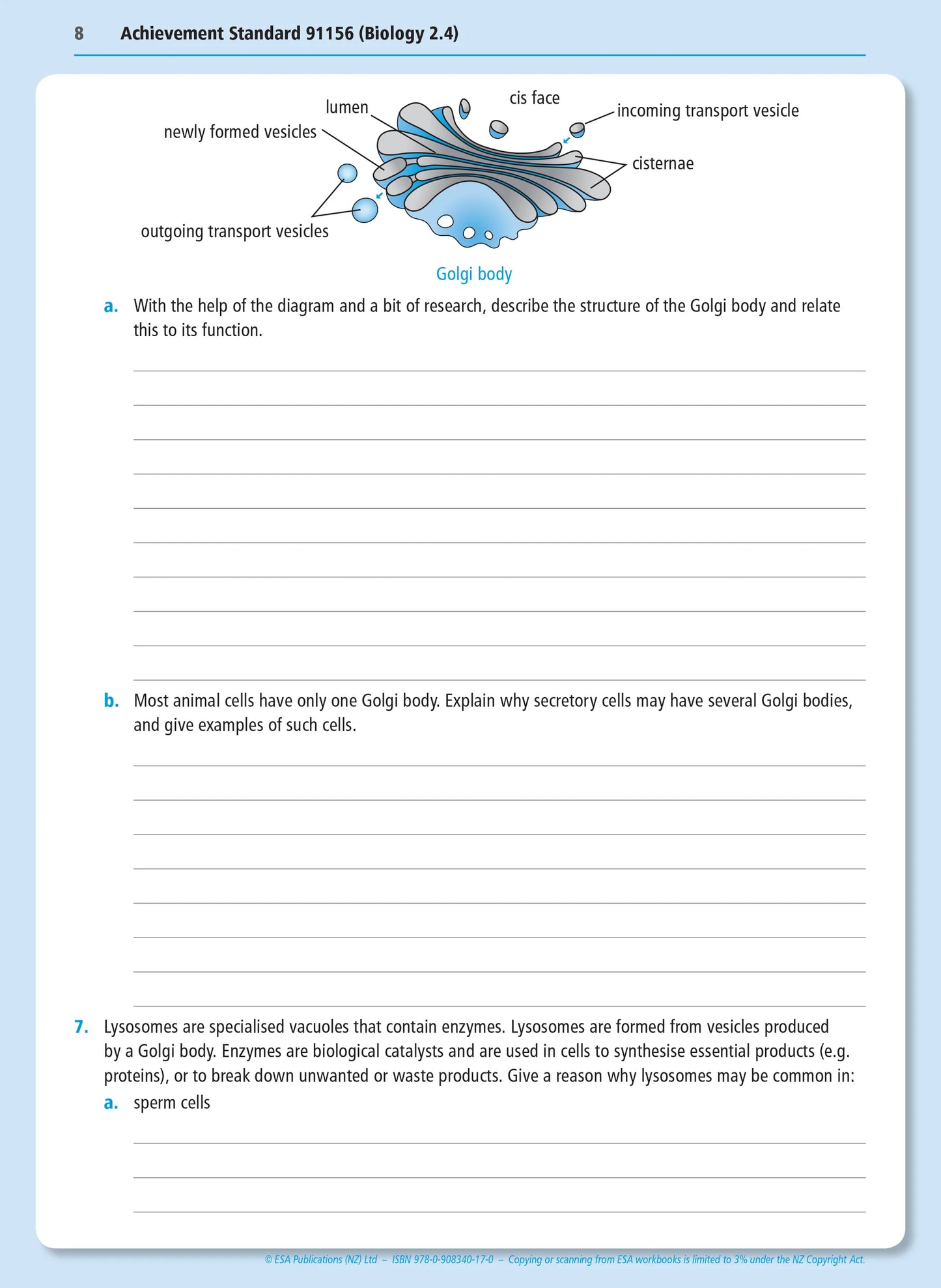 Level 2 Biology Externals Learning Workbook