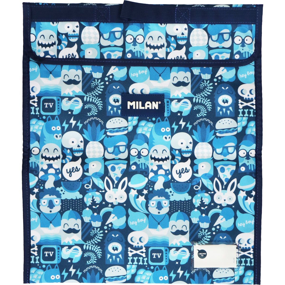 Milan Homework Bag Extra Large 370 x 450mm School Days Blue