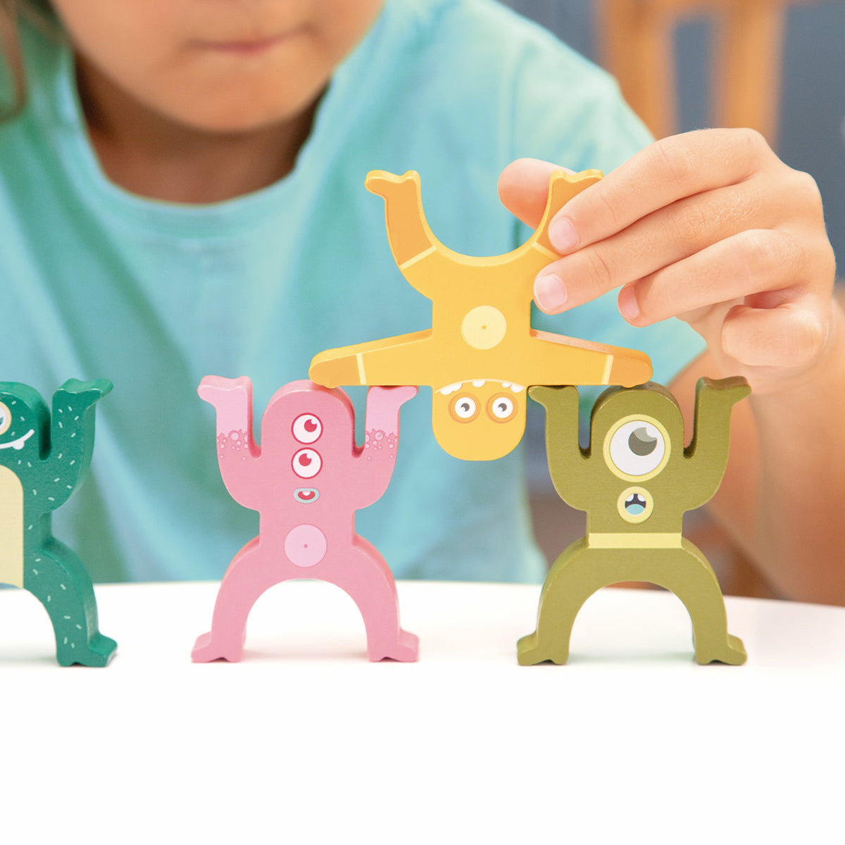 Milan Wooden Educational Toy Aliens Tower