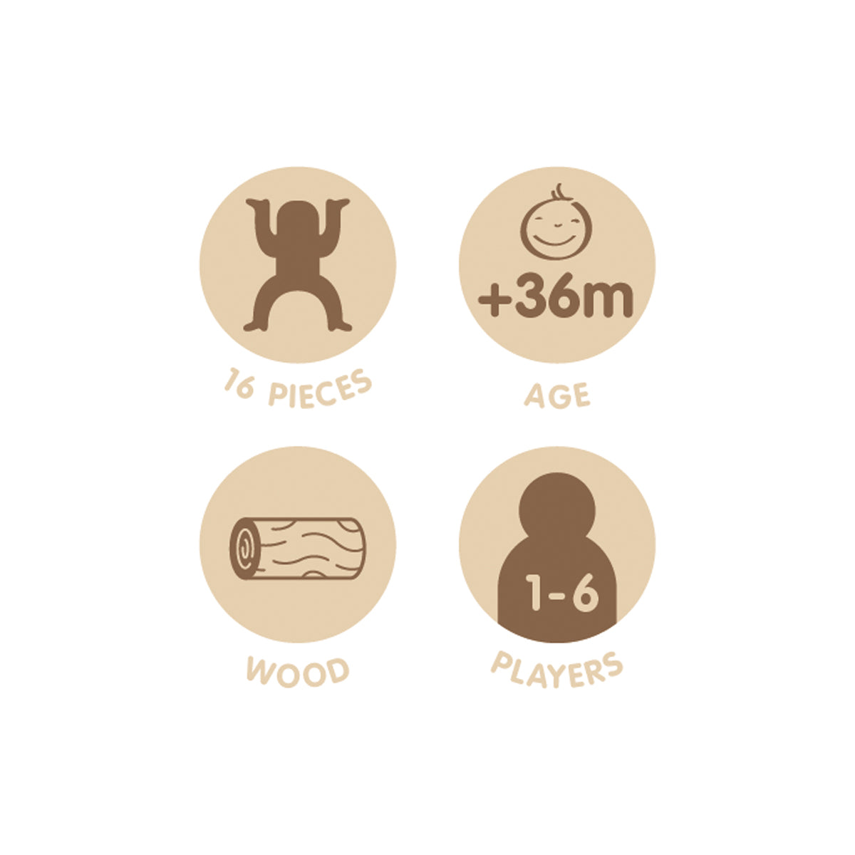 Milan Wooden Educational Toy Aliens Tower