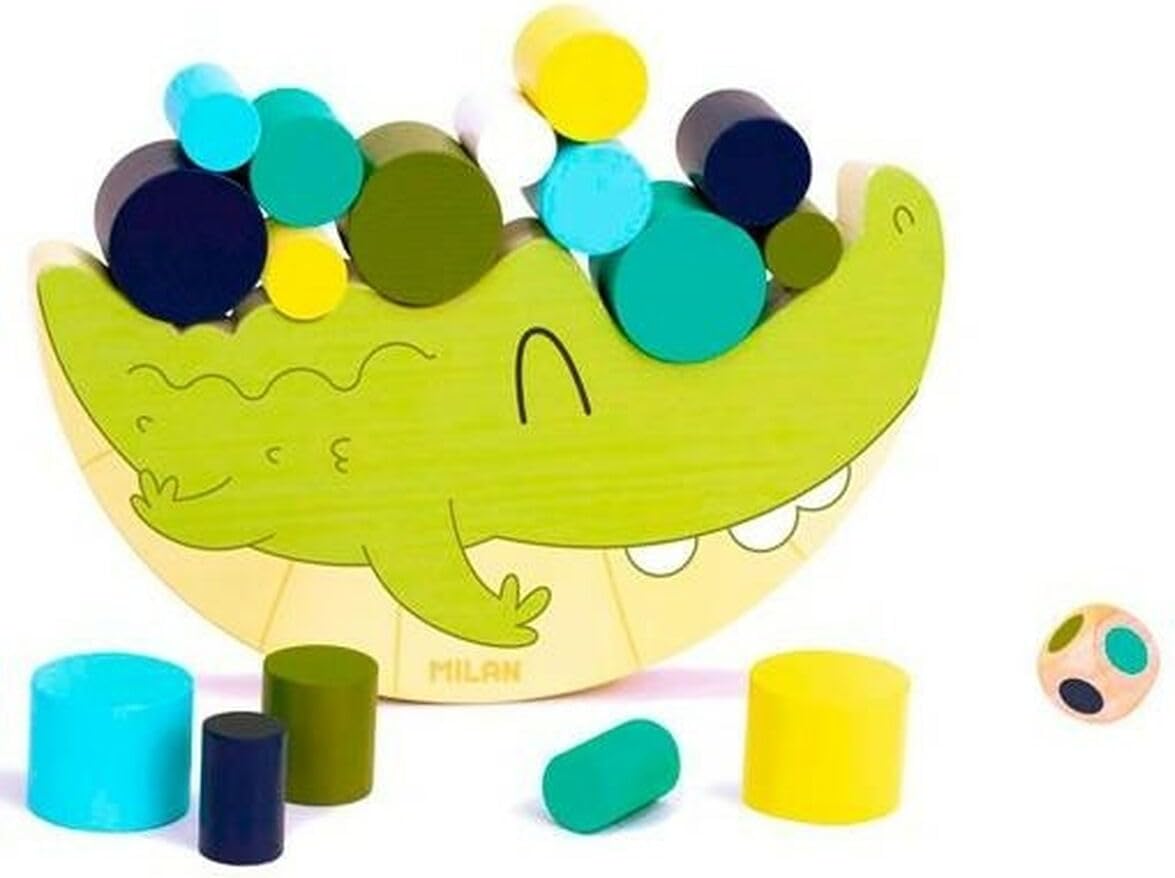 Milan Wooden Educational Toy Coco Balance Crocodile
