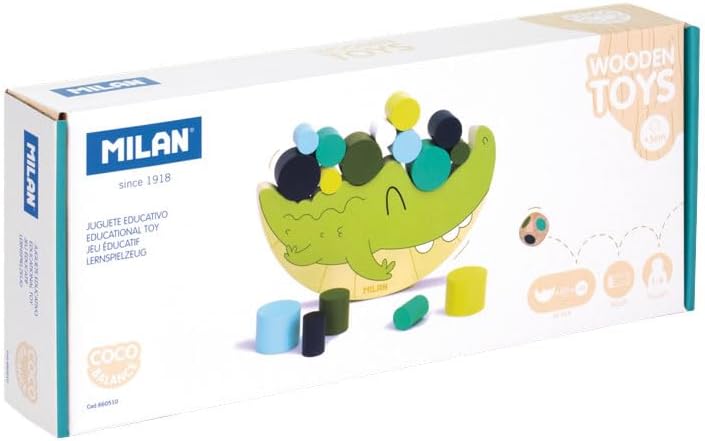 Milan Wooden Educational Toy Coco Balance Crocodile