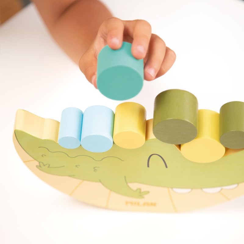 Milan Wooden Educational Toy Coco Balance Crocodile