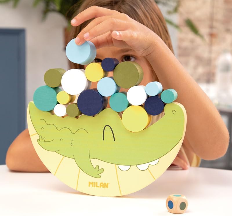 Milan Wooden Educational Toy Coco Balance Crocodile