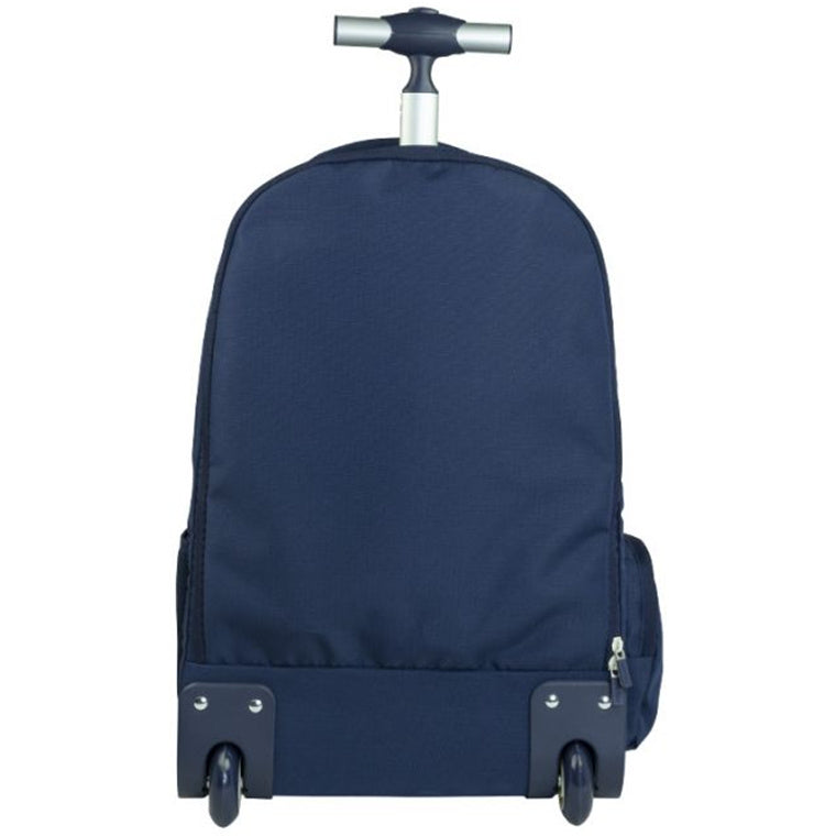Milan 6-Zip Wheeled Backpack 25L – Navy Blue | 430 Collection | School Depot NZ