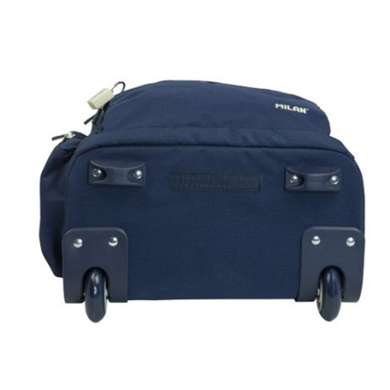 Milan 6-Zip Wheeled Backpack 25L – Navy Blue | 430 Collection | School Depot NZ