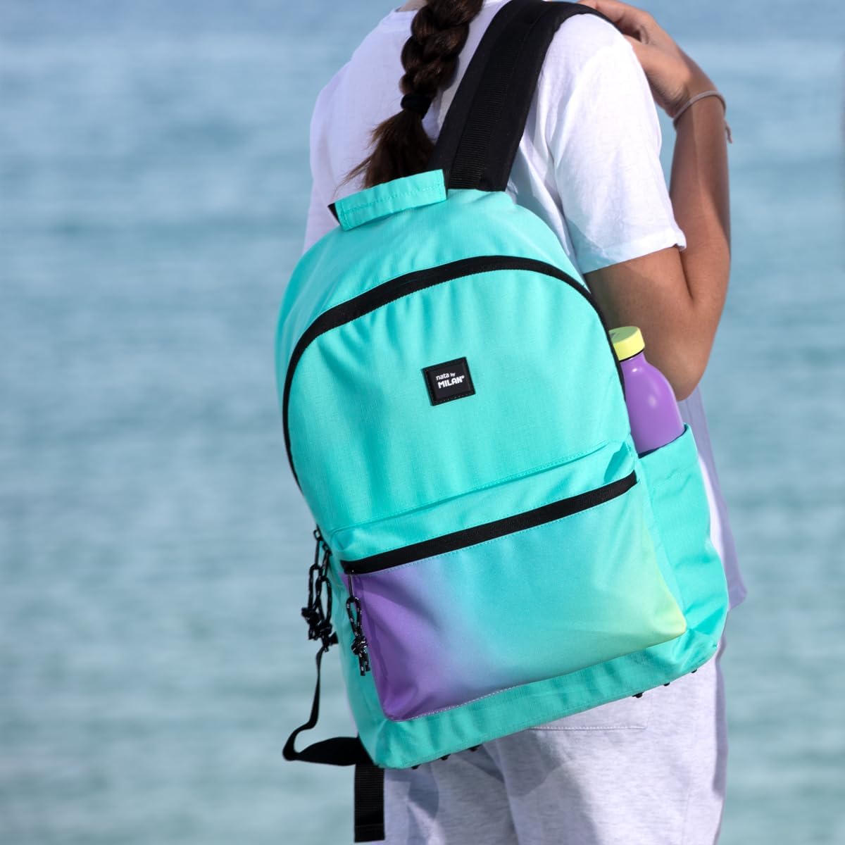 Milan Backpack 2 Zip 22L Sunset Series Turquoise