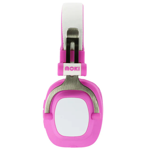 Moki EXO Bluetooth Headphones with Inbuilt Control Pink
