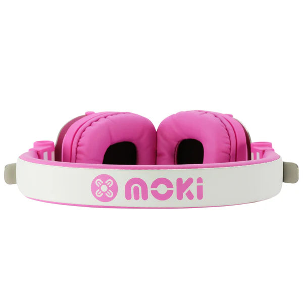 Moki EXO Bluetooth Headphones with Inbuilt Control Pink