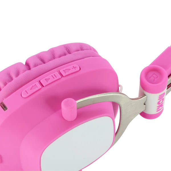 Moki EXO Bluetooth Headphones with Inbuilt Control Pink
