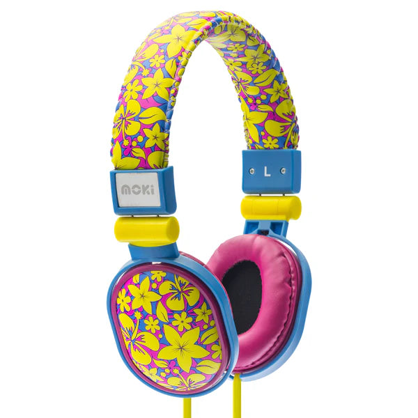 Moki Headphones for Kids Popper Aloha