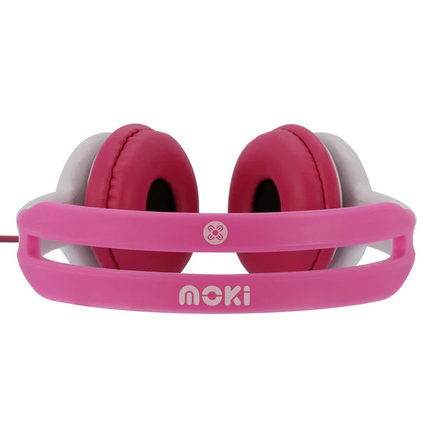 Moki Headphones for Kids Volume Limited Pink