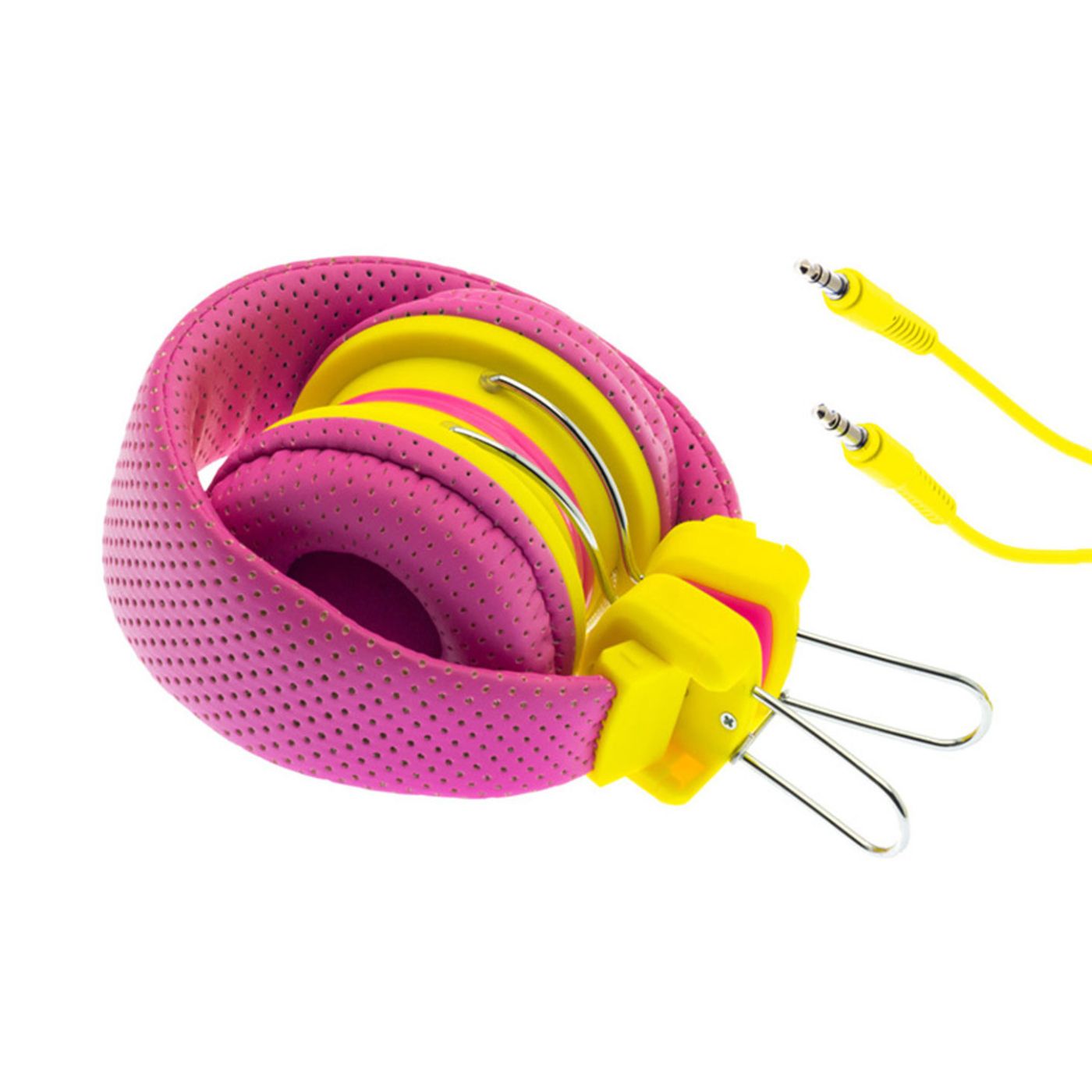 Moki Headphones for Kids Volume Limited Pink & Yellow