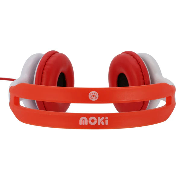 Moki Headphones for Kids Volume Limited Red