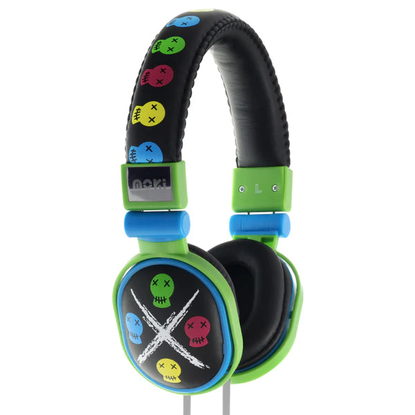 Moki Kids Headphones Popper Skull