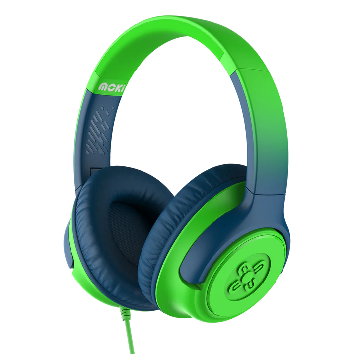 Moki Mixi Type-C Connect Wired Volume Limited Headphones Green-Blue