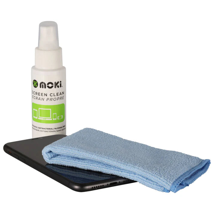 Moki Screen Clean + Microfibre Cloth 60ml