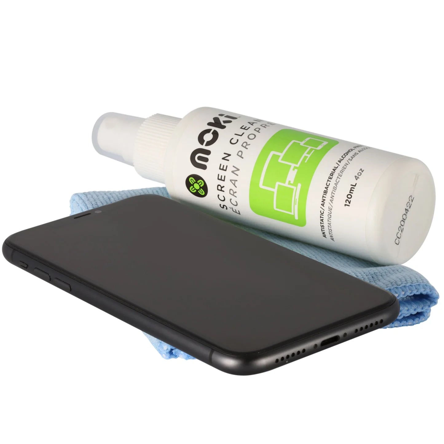 Moki Screen Clean + Microfibre Cloth 60ml