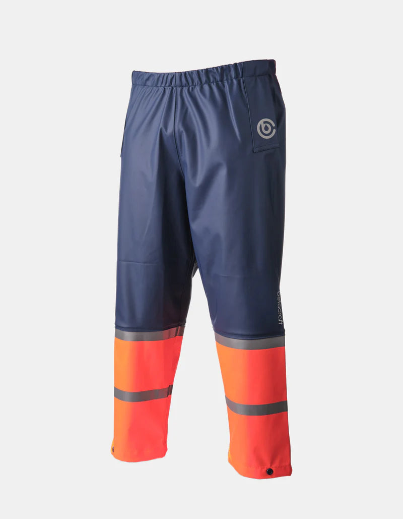 FlexBak Kids Waterproof Overtrouser Navy-Orange Size 4 to 14