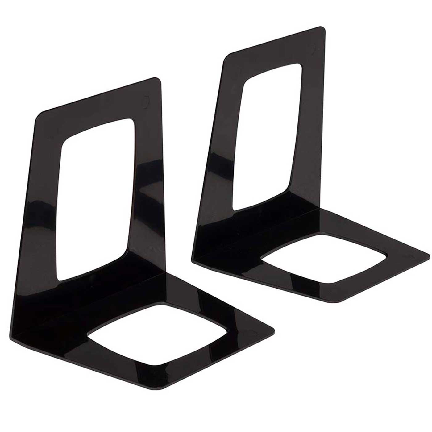 OSC Bookends Stand Black 155 x 140 x 130mm Set of 2