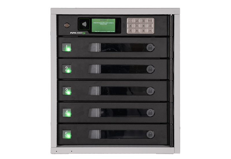 PC Locs FUYL Tower™ Pro 5 Mobile Devices Management Smart Locker