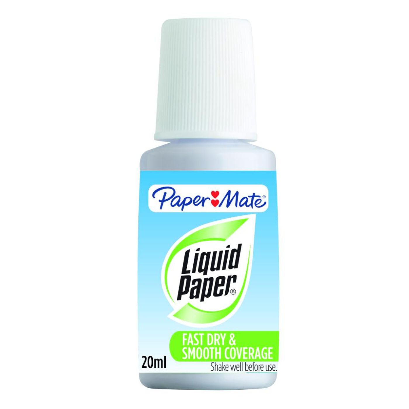 Paper Mate Correction Fluid Liquid Paper Bottle and Brush 20ml