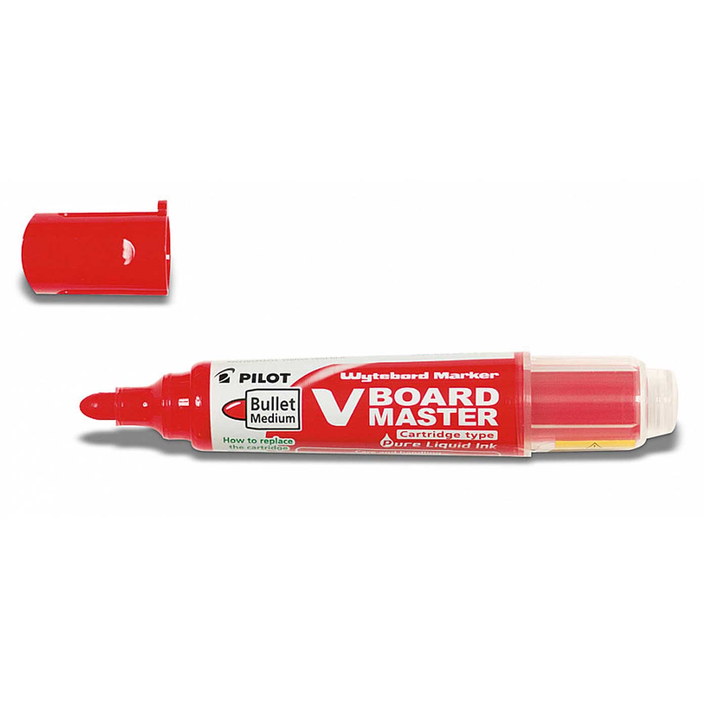 Pilot Whiteboard Marker Refillable V Board Bullet Tip Red