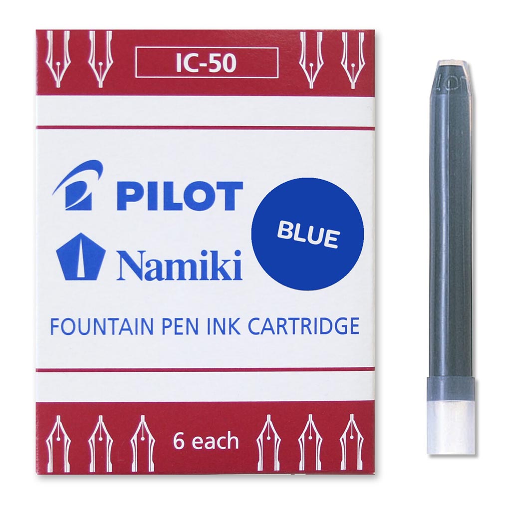 Pilot Fountain Pen Ink Cartridge Blue Pack of 6
