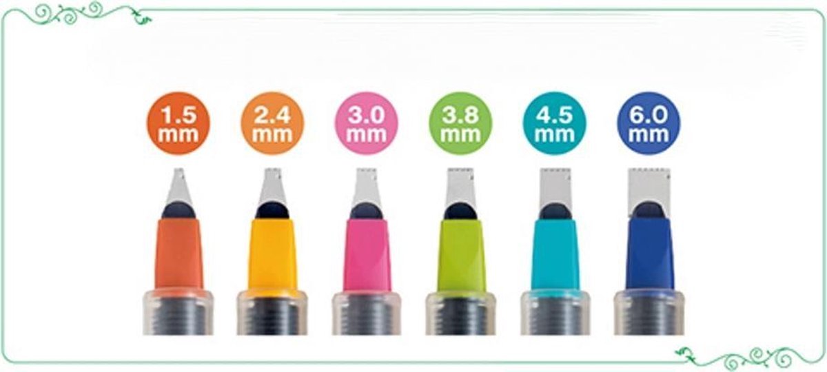 Pilot Parallel Pen Calligraphy Sizes