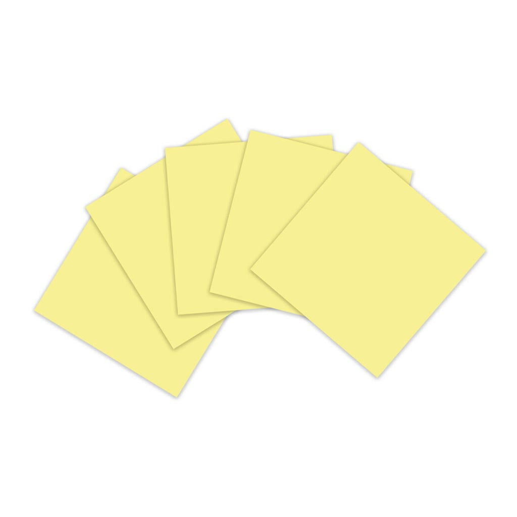 Post-it 100% Recycled Super Sticky Notes 654R-5SSCY 76x76mm Yellow 70 Sheets