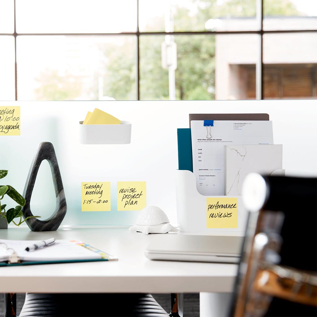 Post-it 100% Recycled Super Sticky Notes 654R-5SSCY 76x76mm Yellow 70 Sheets