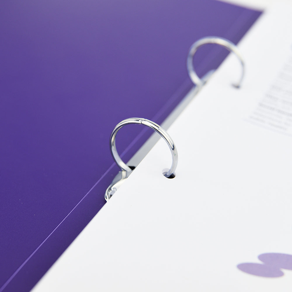 Rapesco Germ-Savvy Antibacterial A4 PP Ring Binder 225 Purple