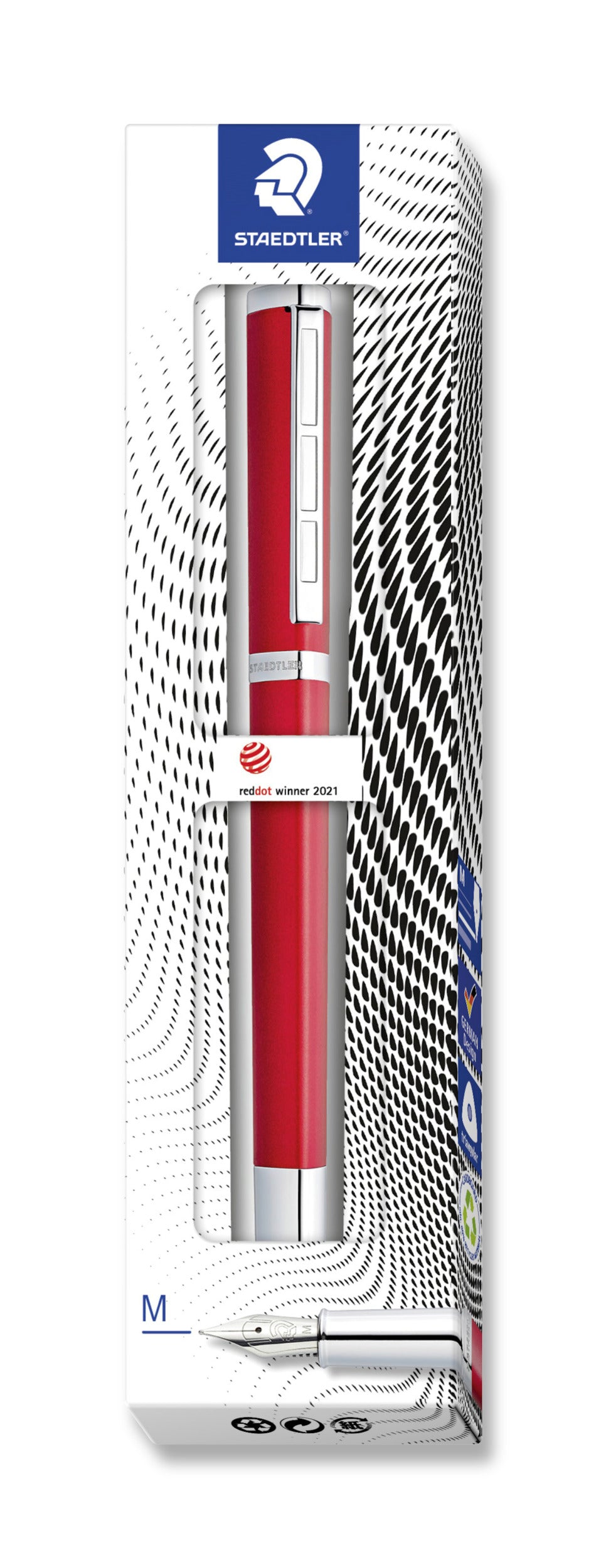 STAEDTLER® Triplus® Fountain Pen 474 Medium Nib Roaring Red