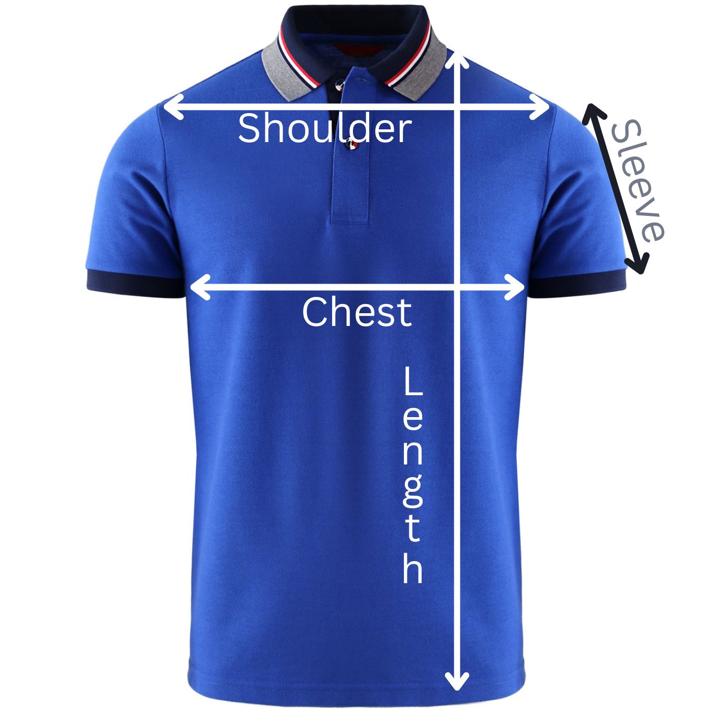 School Uniform Pique Honeycomb 52% Polyester 48% Cotton 230gsm Custom-Made Polo T-Shirt 4-16 Blue