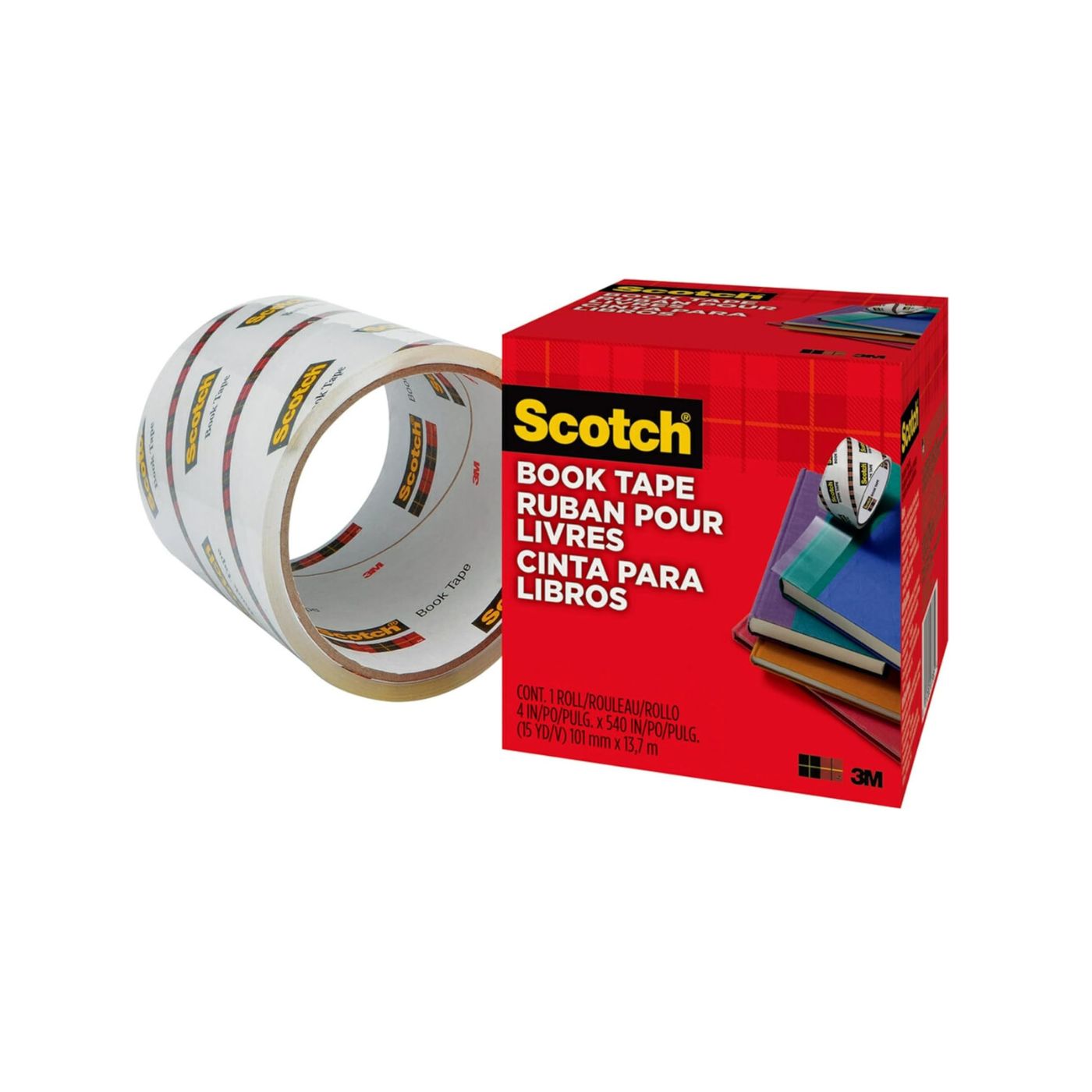 Scotch Book Repair Tape Transparent 101mm x 13.7m