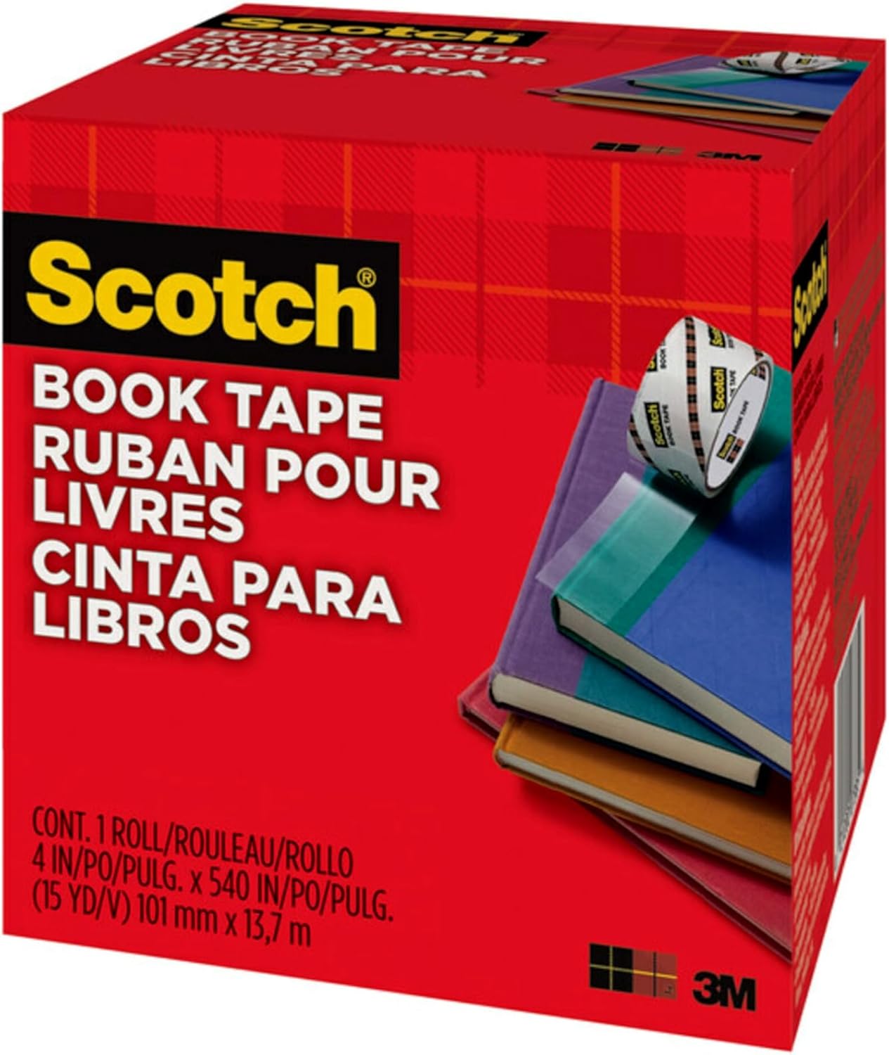 Scotch Book Repair Tape Transparent 101mm x 13.7m