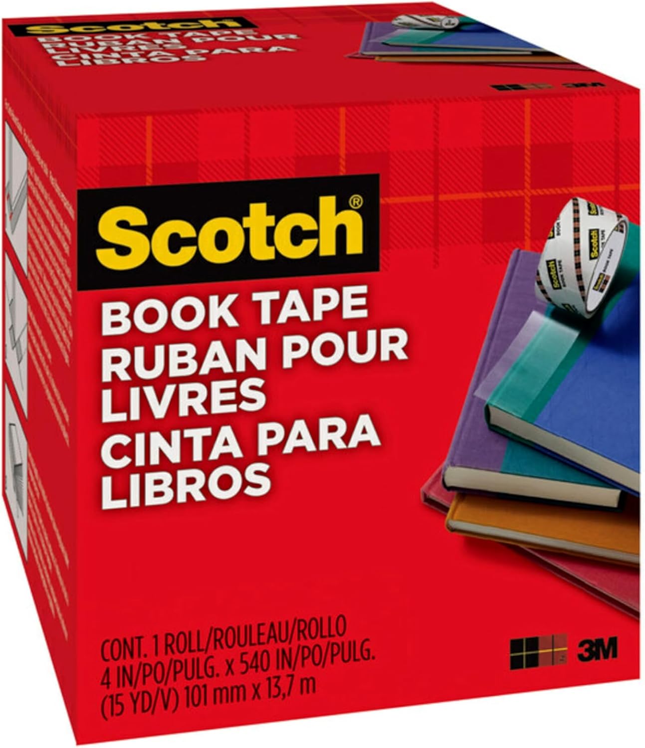 Scotch Book Repair Tape Transparent 101mm x 13.7m
