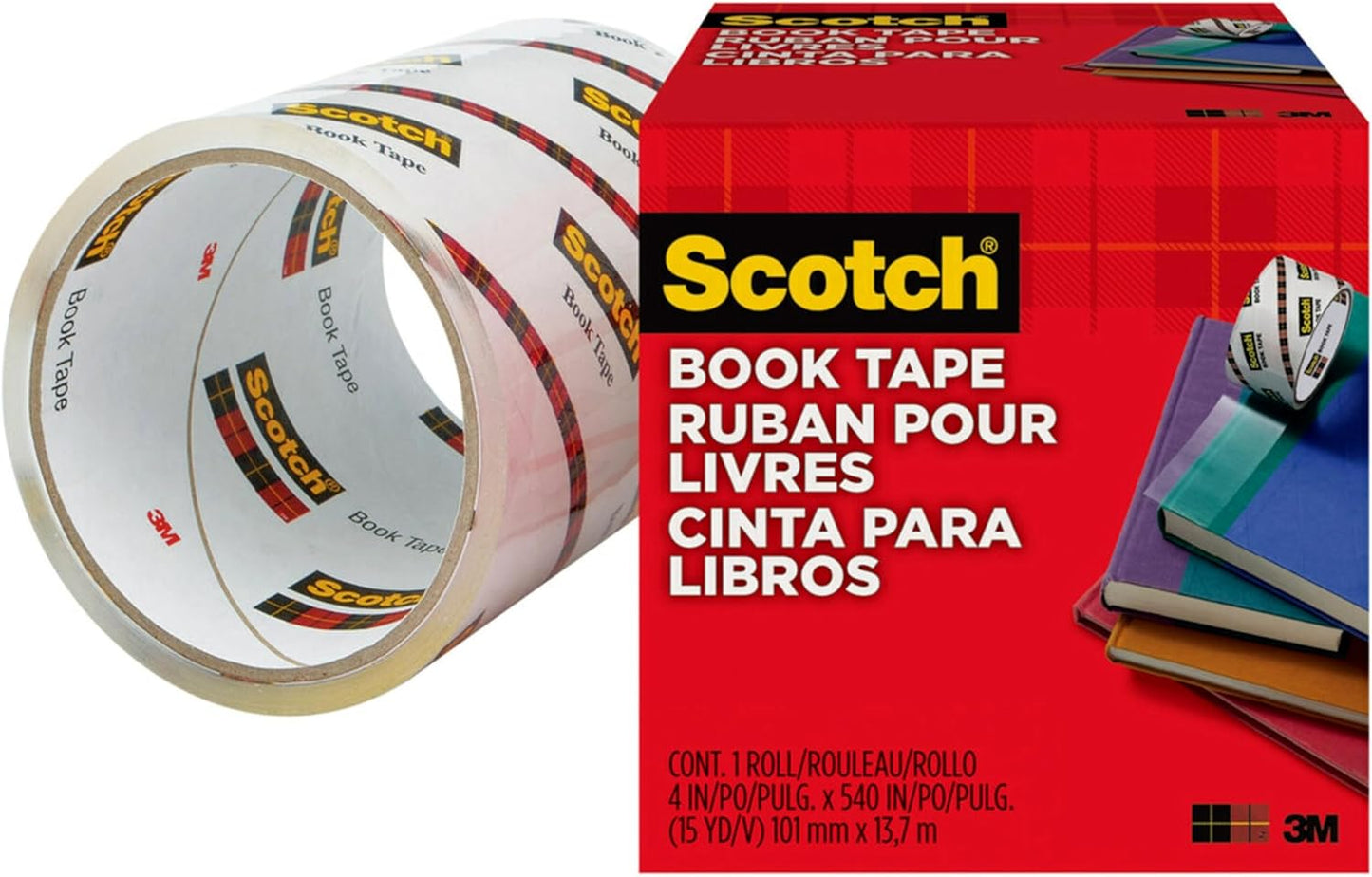 Scotch Book Repair Tape Transparent 101mm x 13.7m