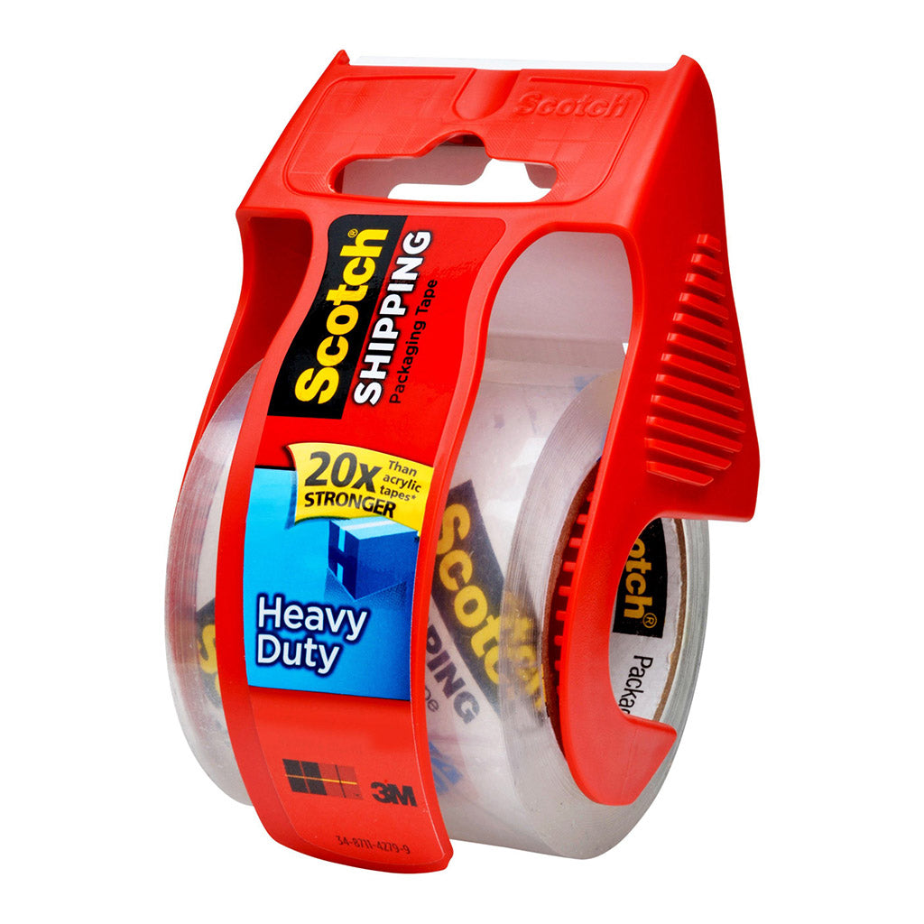 Scotch Heavy Duty 142 Shipping Tape on Dispenser 50.8mm x 20m