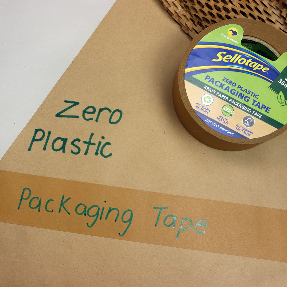 Sellotape Zero Plastic Kraft Paper Packaging Tape 46mm x 50m