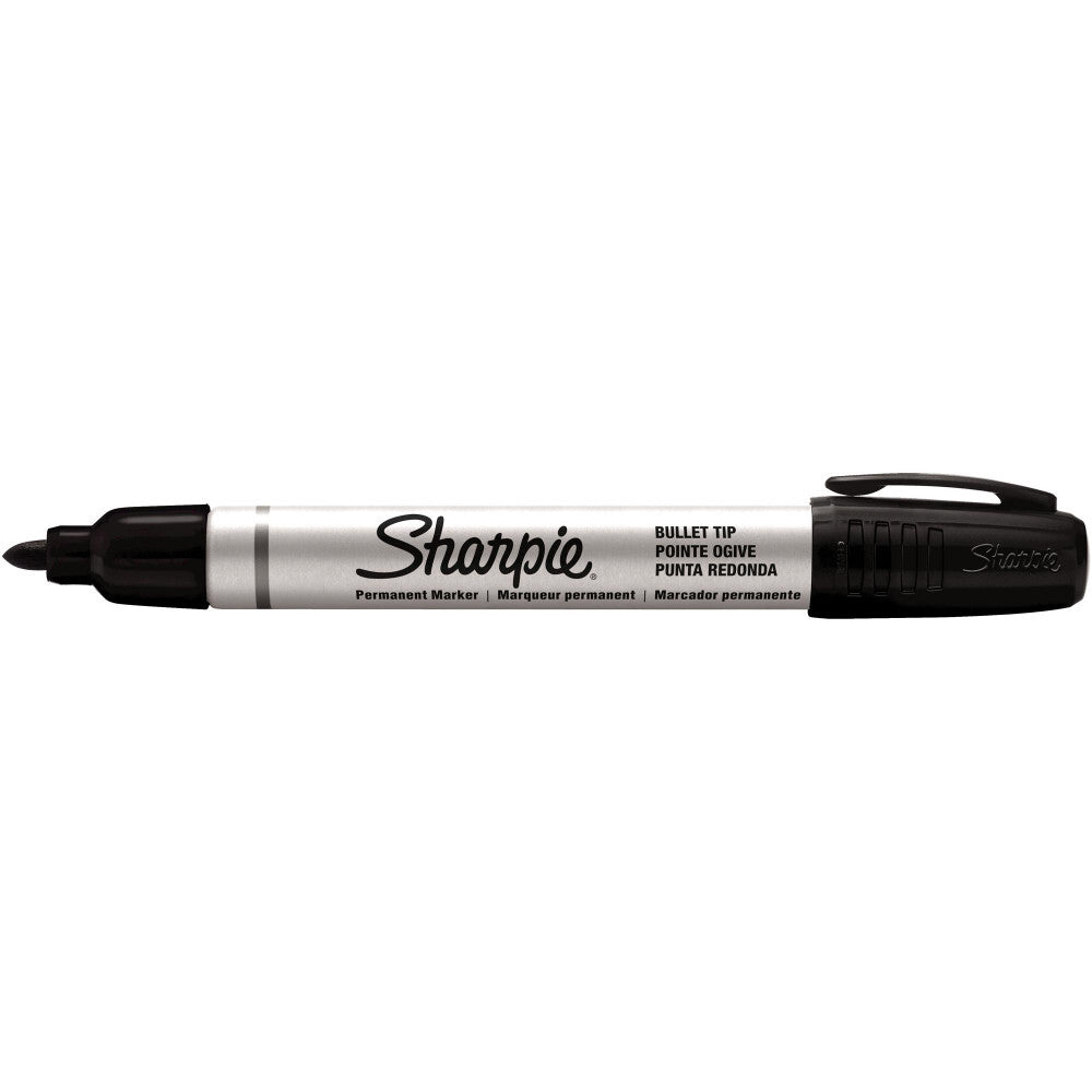 Sharpie Permanent Marker Metal Barrel Bullet Tip Black