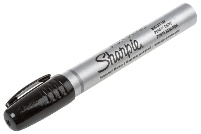 Sharpie Permanent Marker Metal Barrel Bullet Tip Black