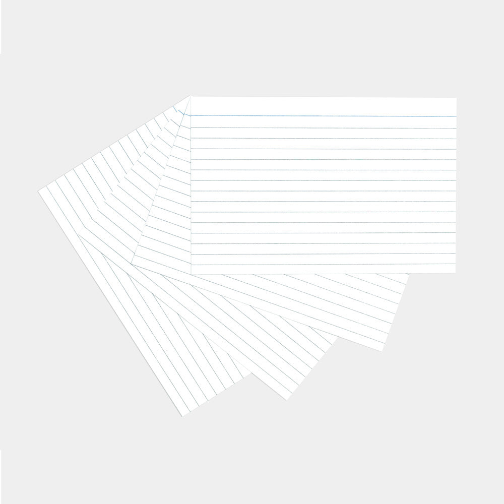Silvine Record System Cards Ruled 152x102mm or 6x4" White Pack 100