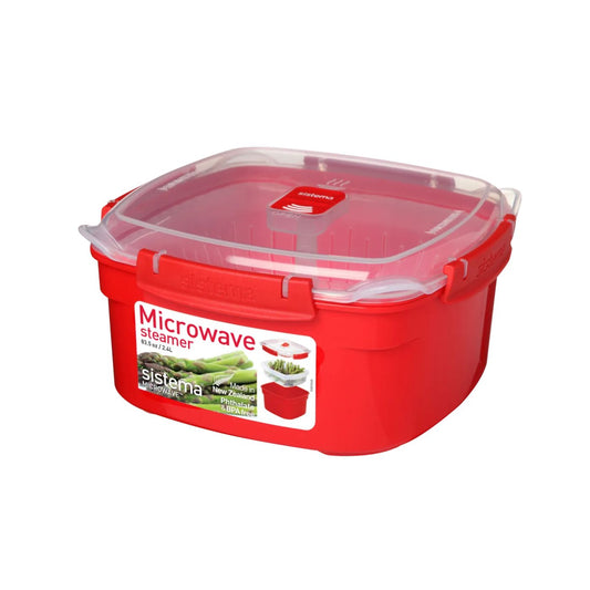 Sistema Medium Steamer Microwave 2.4L Red