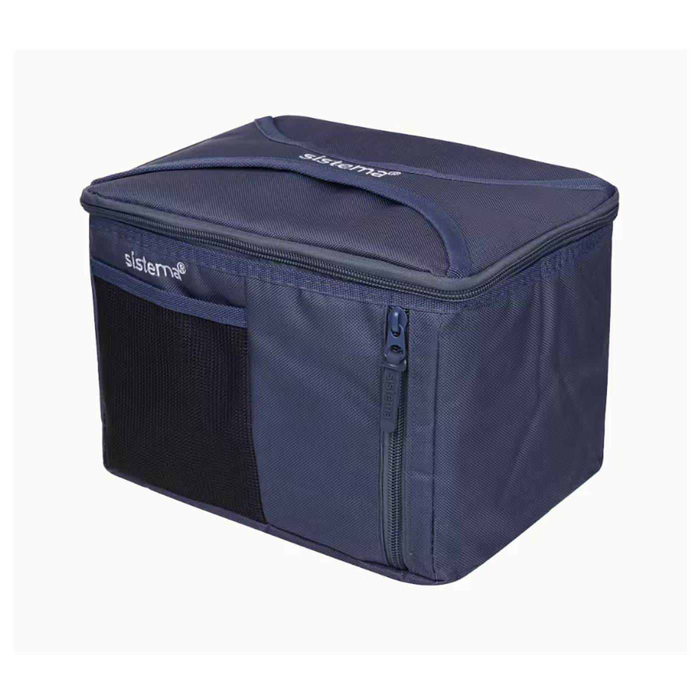 Sistema Mega Fold Up Insulated Lunch Bag To Go Indigo Powder