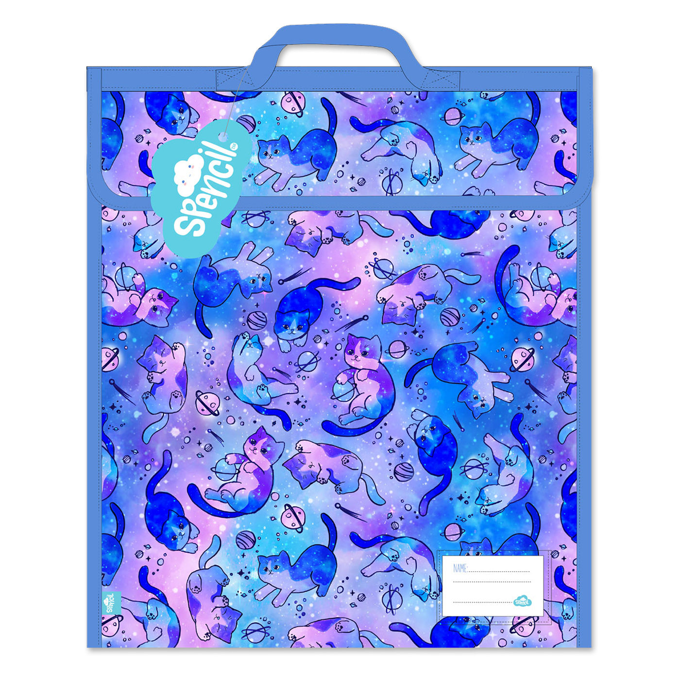 Spencil Homework & Book Bag Cat-a-Cosmic 37 x 45cm