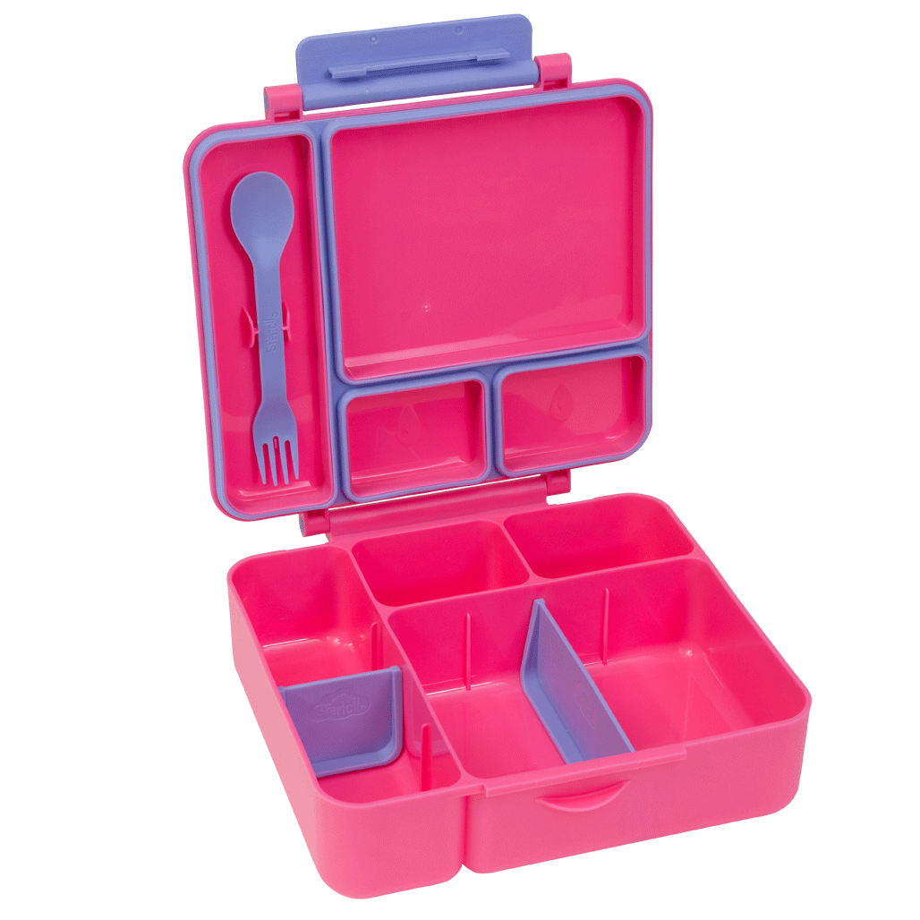 Spencil All-In Lunch Box Fuchsia | 2L Leak-Proof Bento Lunch Box for Kids